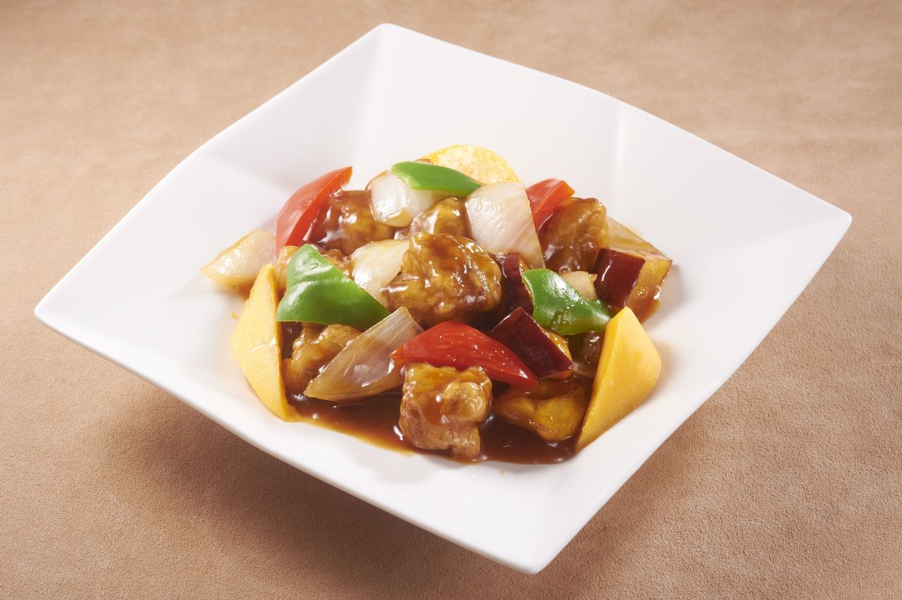 Black vinegar sweet and sour pork