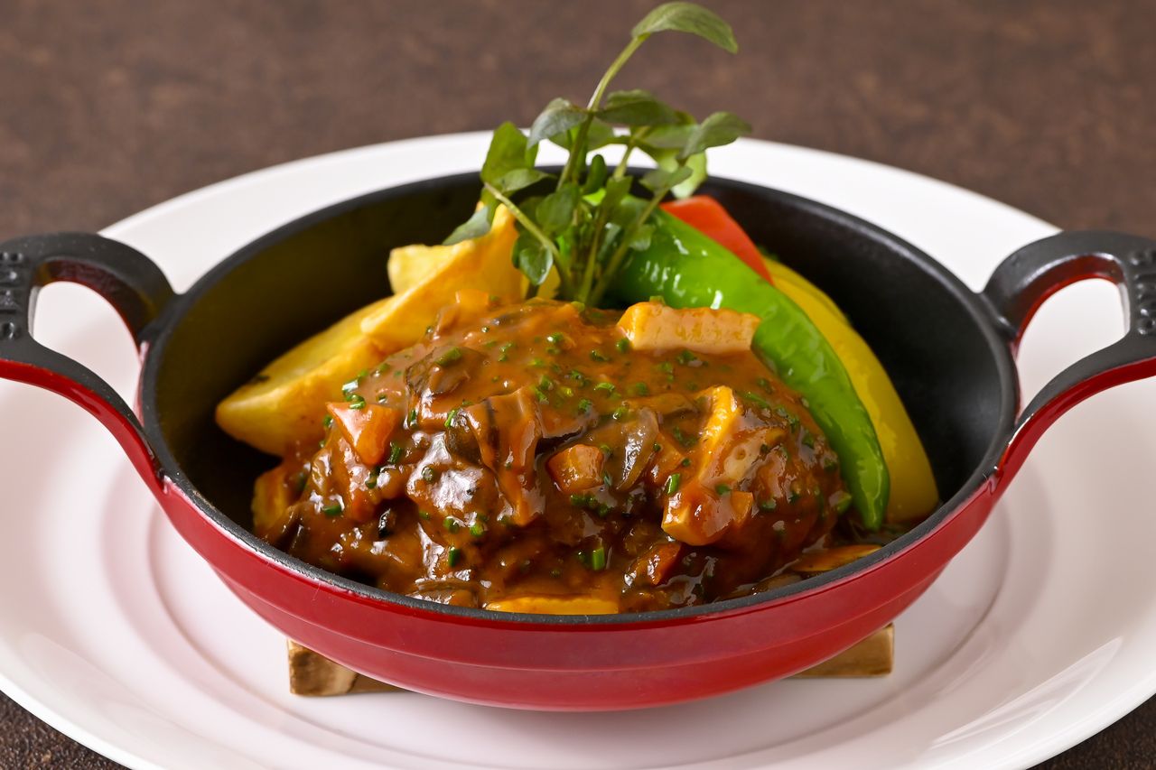 Domestic beef hamburger steak (150g) 