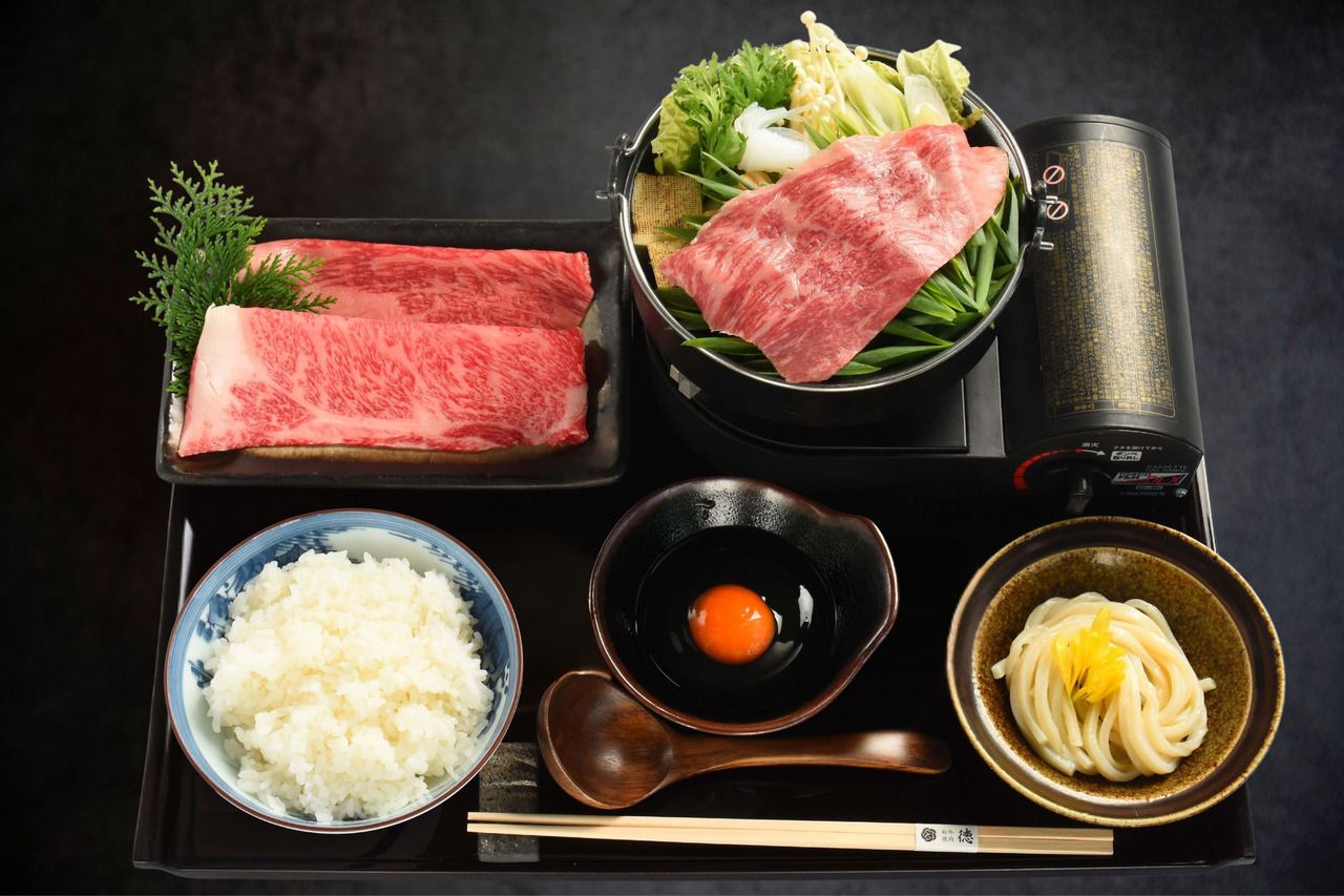 ランチ（新）信州プレミアム牛【すき焼き御膳】