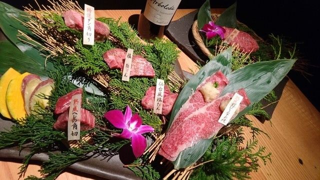 おまかせコース<8,000円～20,000円>肉マイスターが厳選する人気No.1のコースです。