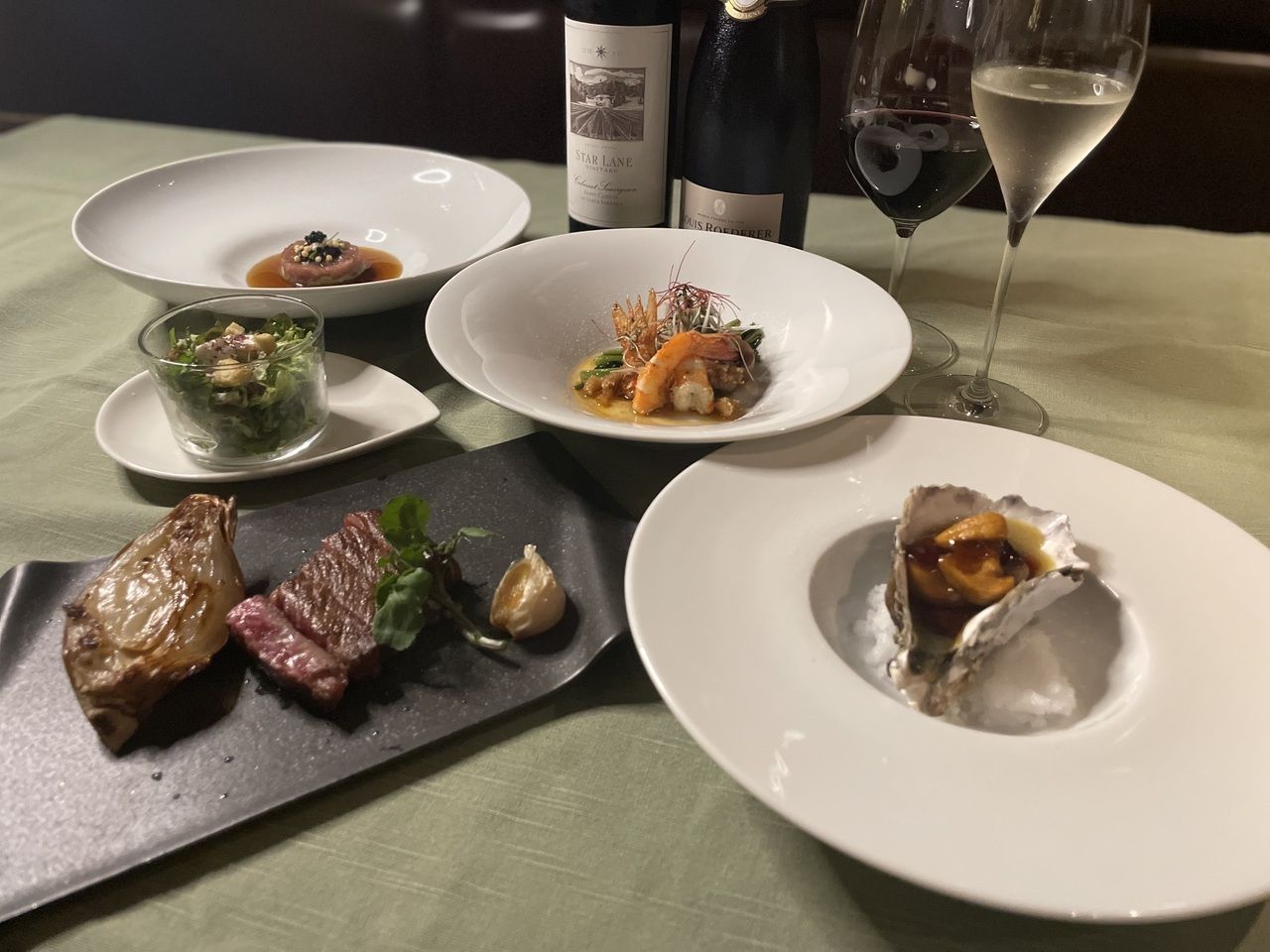 【ディナー Web予約限定】Chef's Course 全8品　乾杯ドリンク付き