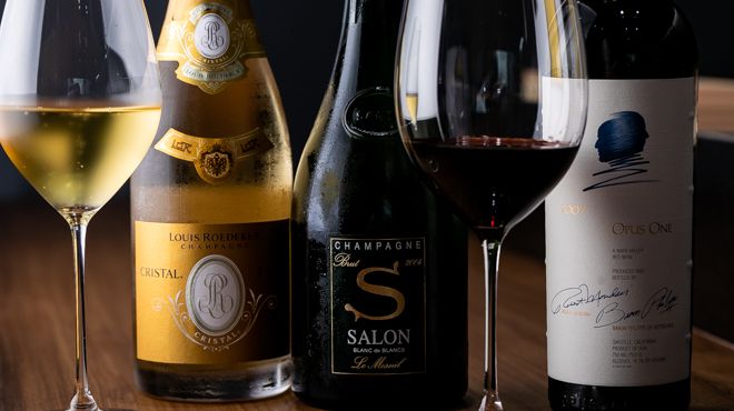 Omakase course [with a bottle of white wine or champagne]