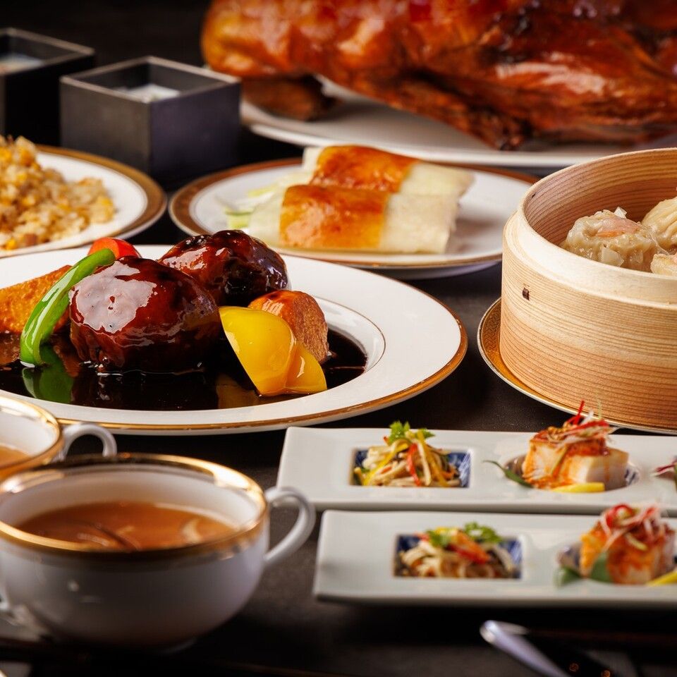 《桂花-keika-ランチコース》フカヒレスープや北京ダック、黒酢酢豚など中華をカジュアルに愉しめる全7品