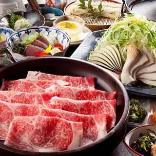 A5ランク黒毛和牛　出汁しゃぶしゃぶコース【90g】（料理のみ）