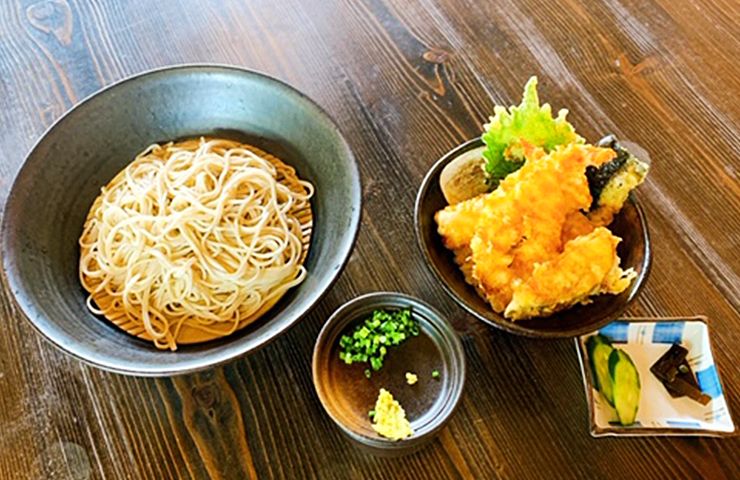 C1.天丼とざるそばのセット