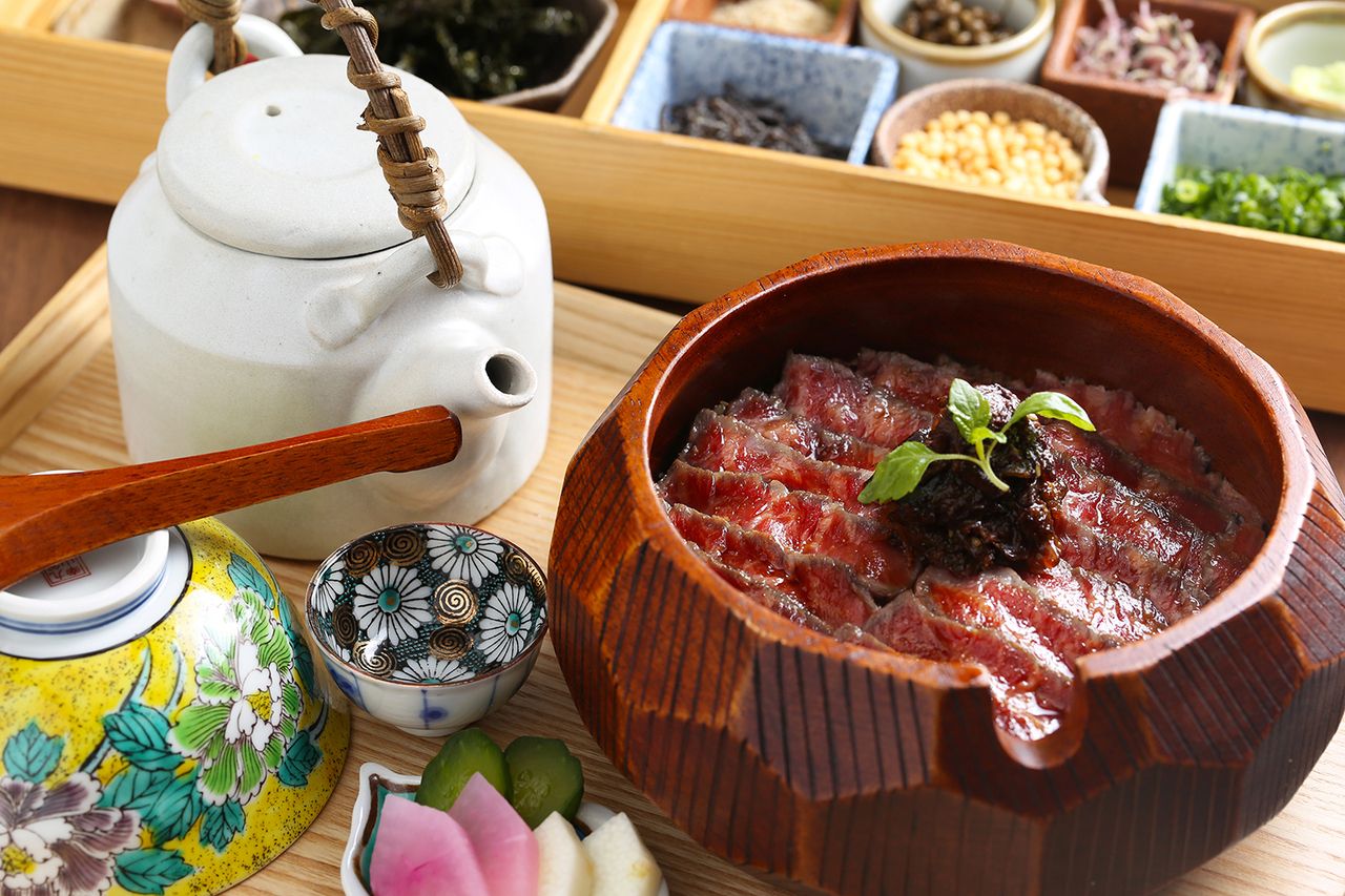 近江牛肉瘦hitsumabushi套装