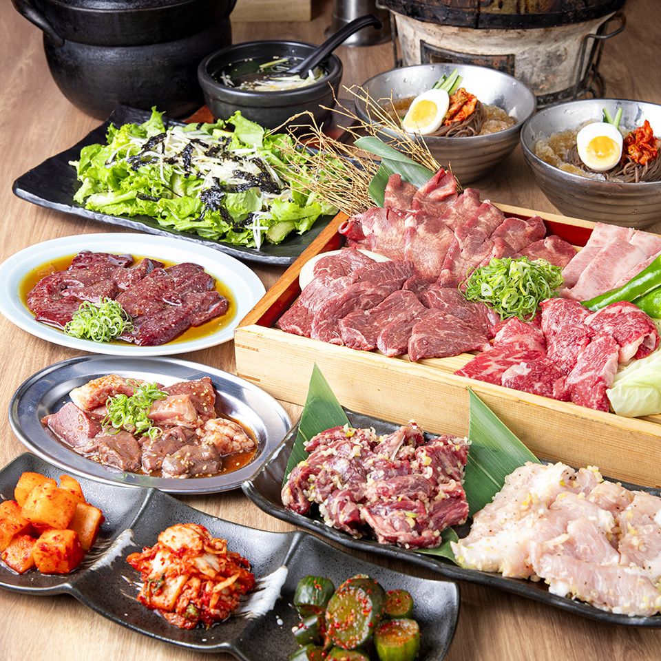 【シニア向け】A5和牛やロース、赤身肉、牛タンなどを堪能できる◎ 13品6,000円 (飲放込)