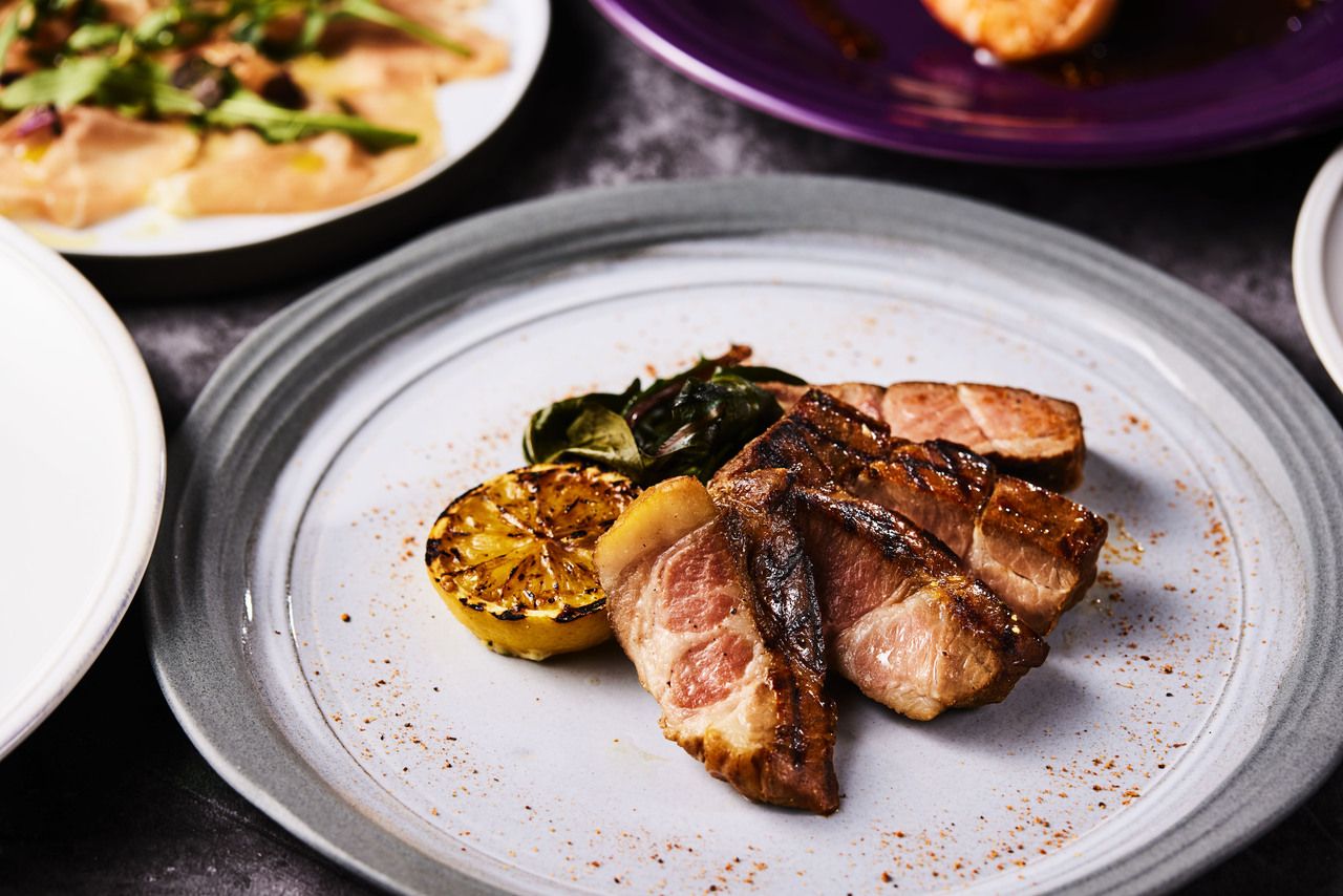 【ランチ限定コース】＜STANDARDコース＞選べるカフェドリンク付き！メインにくちどけポークのグリル等全5皿+食後のコーヒー、カフェラテまたは紅茶