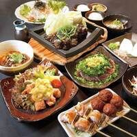 The legendary local chicken and Miyazaki cuisine <11 dishes> "Kagura Chicken Course" ▶︎