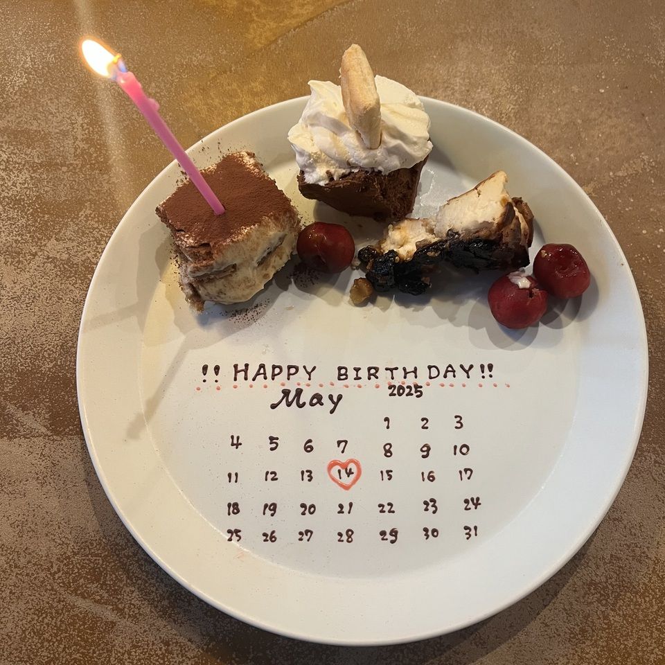 各種お祝いデザートプレート(ご要望欄にメッセージをお書きください)