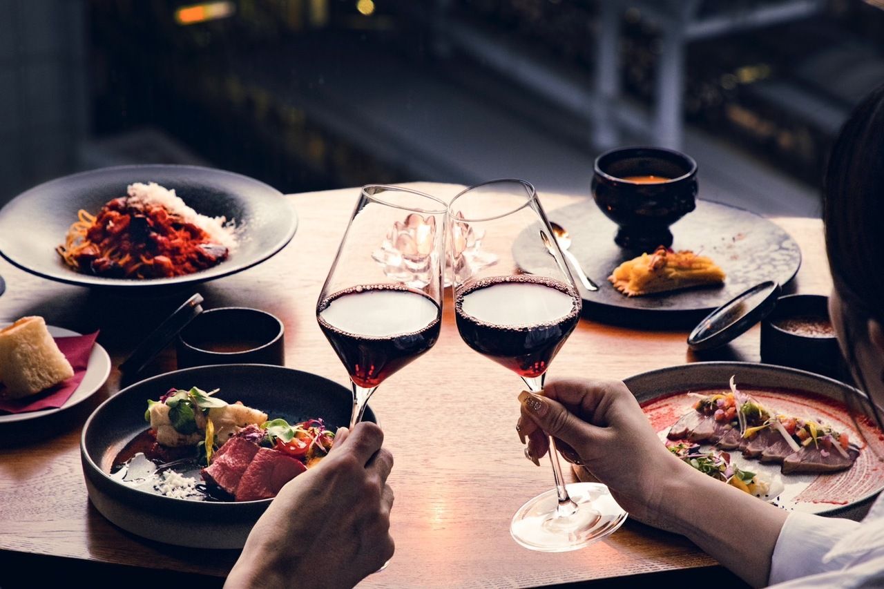 [Casual] 10 dishes in total/A casual dinner course with a night view and Italian food to share