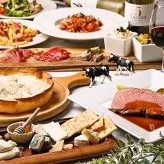【飲み放題付き】厚切りリブロースステーキにチーズと生はちみつワゴンで大満足プレミアムプラン