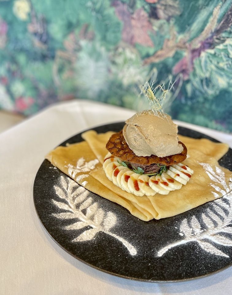 teh, pisang dan coklat