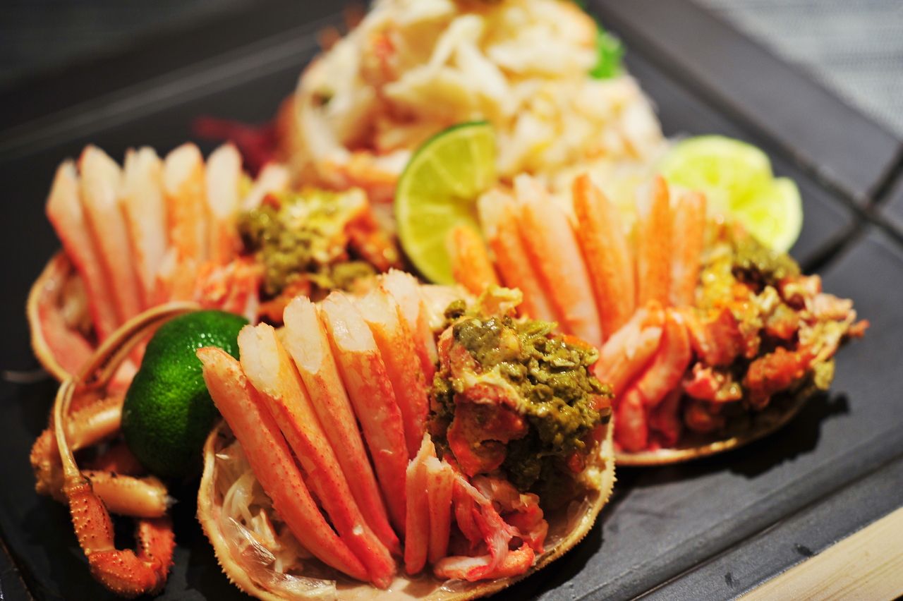 柜台“板前主厨会席”的保证晚餐+蟹