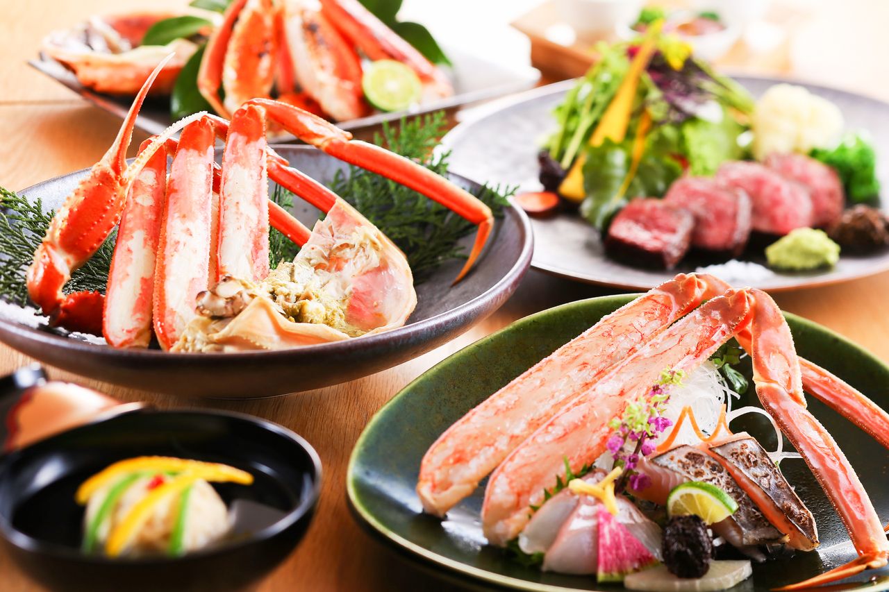 Matsuba Crab & Tajima Beef Course Dinner 