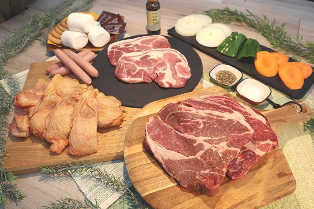 【ステーキ肉付きBBQセット（器材レンタル付き）】