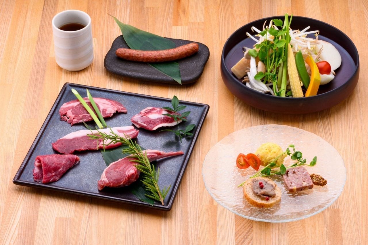 홋카이도 양과 엄선 수입 양 미니 코스