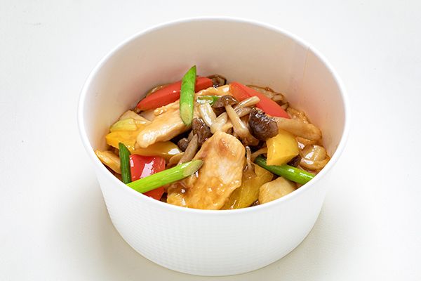 鶏肉の黒胡椒炒め　