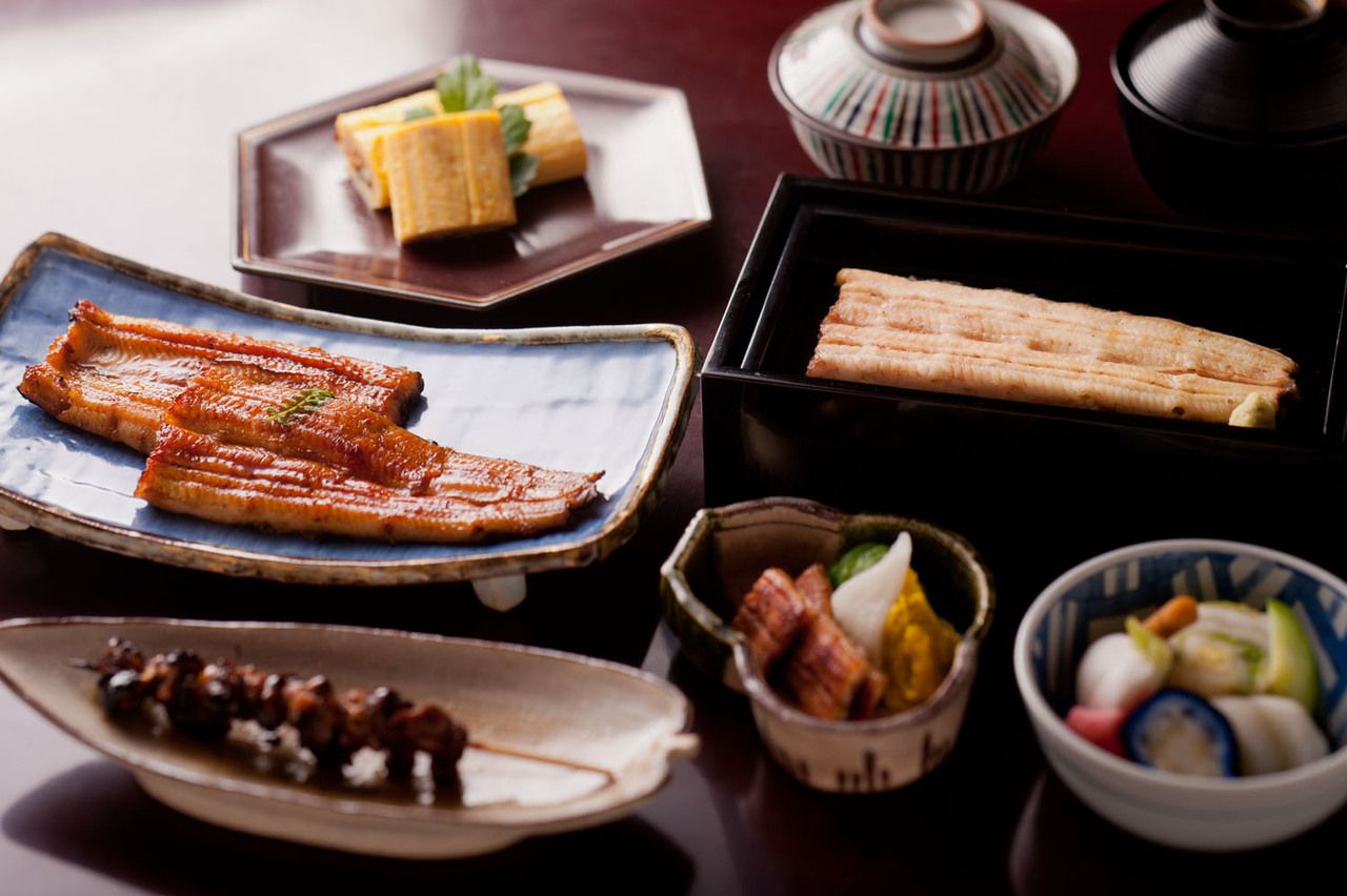 Kyosui eel specialties