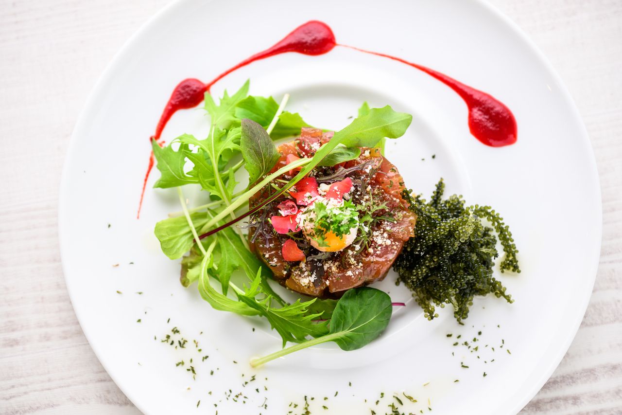 근해 참치 타르타르 + 하프 뷔페