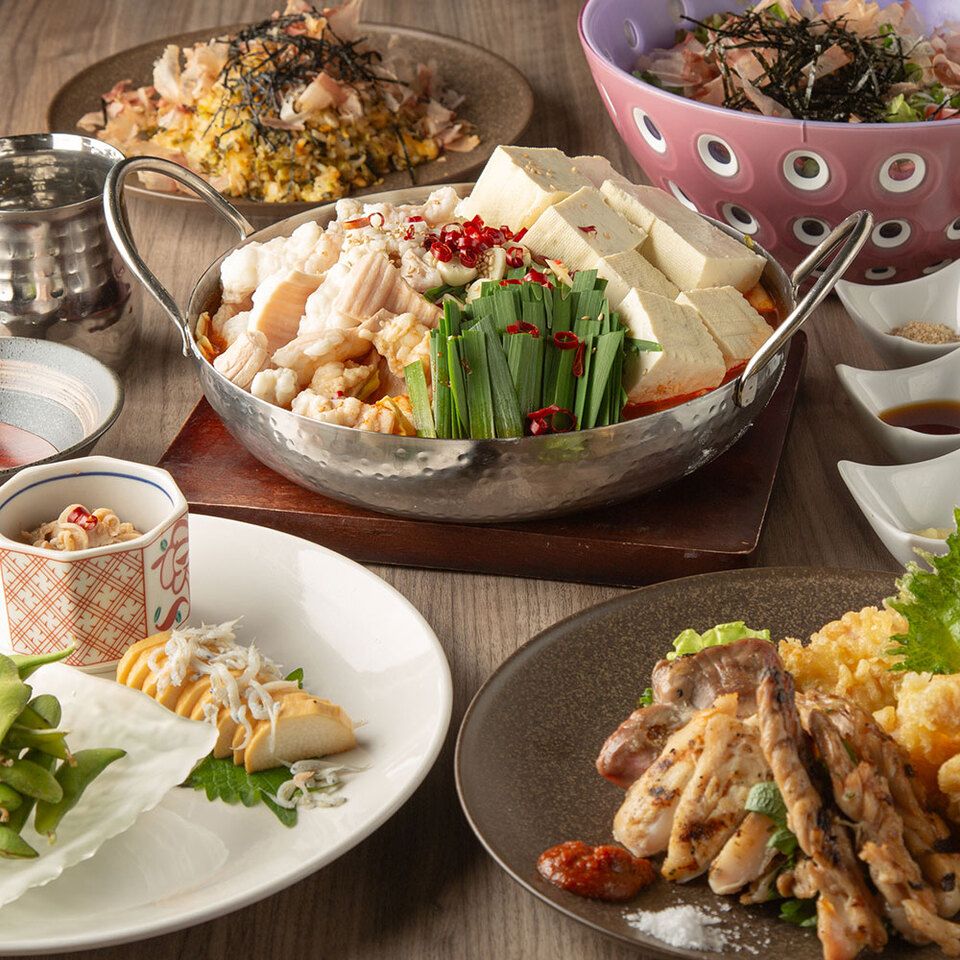 [Ichibanya] Premium course with a hearty meal featuring Hakata motsunabe hotpot