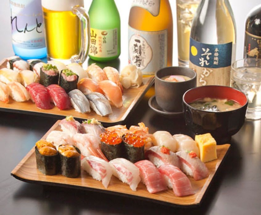 [Women] All-you-can-eat high-quality sushi and drink (limited price for reservations on our website) Regular price for women: 6,100 yen