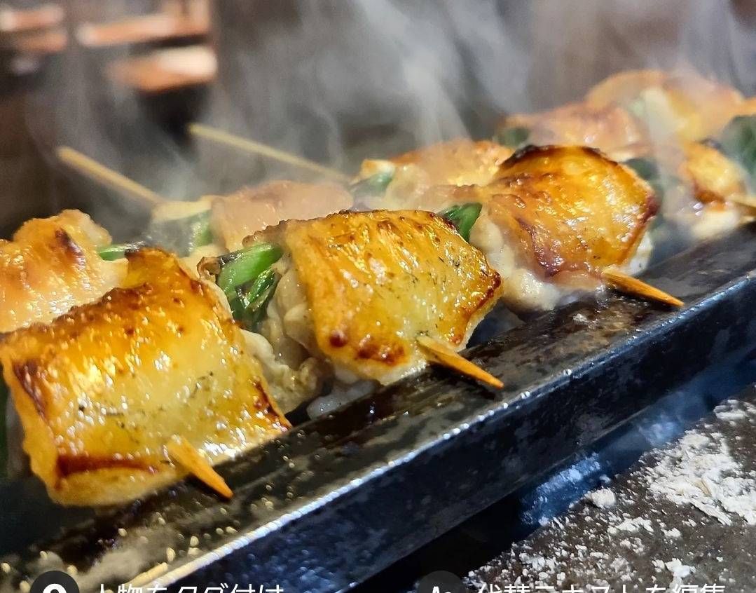 [Food only] Enjoy the Hinai chicken "Extreme Yakitori 8 skewers" course