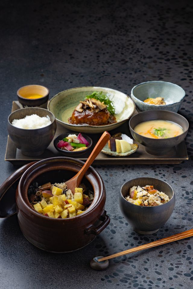 福井県産打ち豆ととみつ金時の土鍋ごはん膳