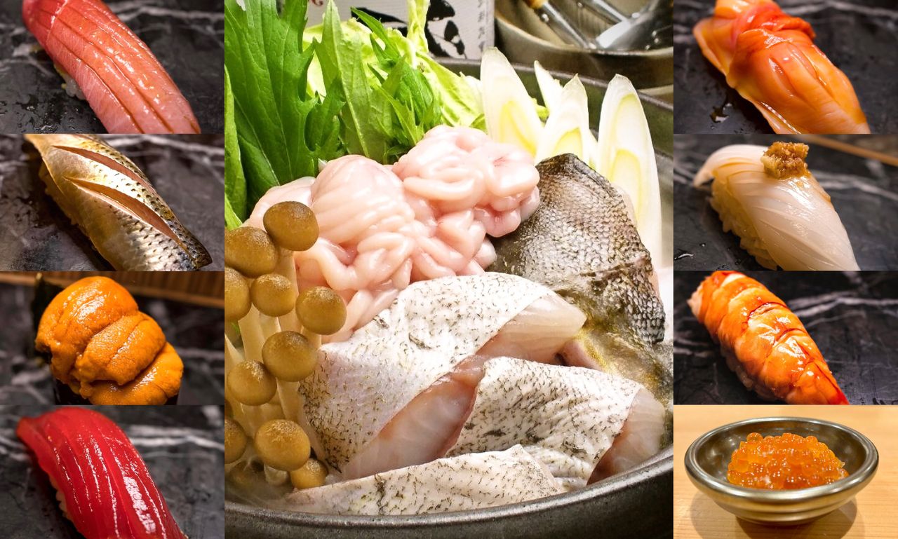 ≪絶品鍋忘年会プラン≫ 絶品タラちり鍋と極上鮨のプレミアム忘年会コース