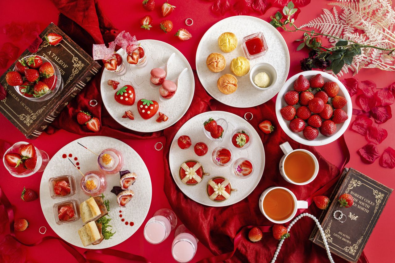 あまりん＆べにたま Strawberry Afternoon Tea Set