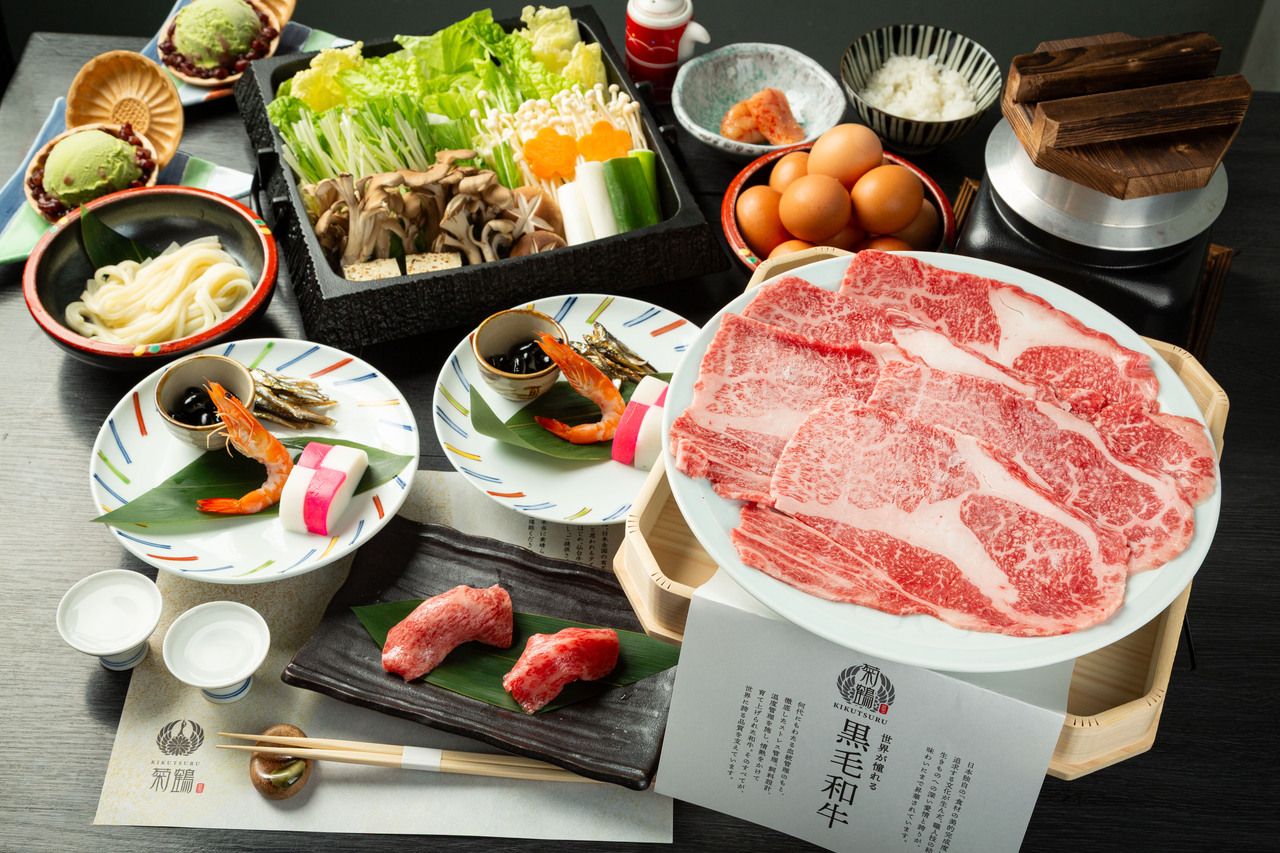 Chrysanthemum course Sukiyaki