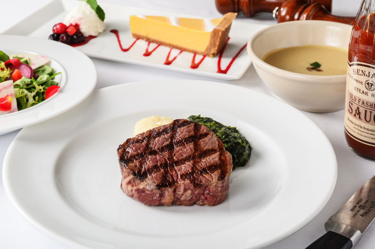 [Weekday-Only USDA PRIME Filet Mignon Steak Course] The highest-grade filet steak in the U.S., 6 courses total including dessert after the meal + 1 drink. July 1