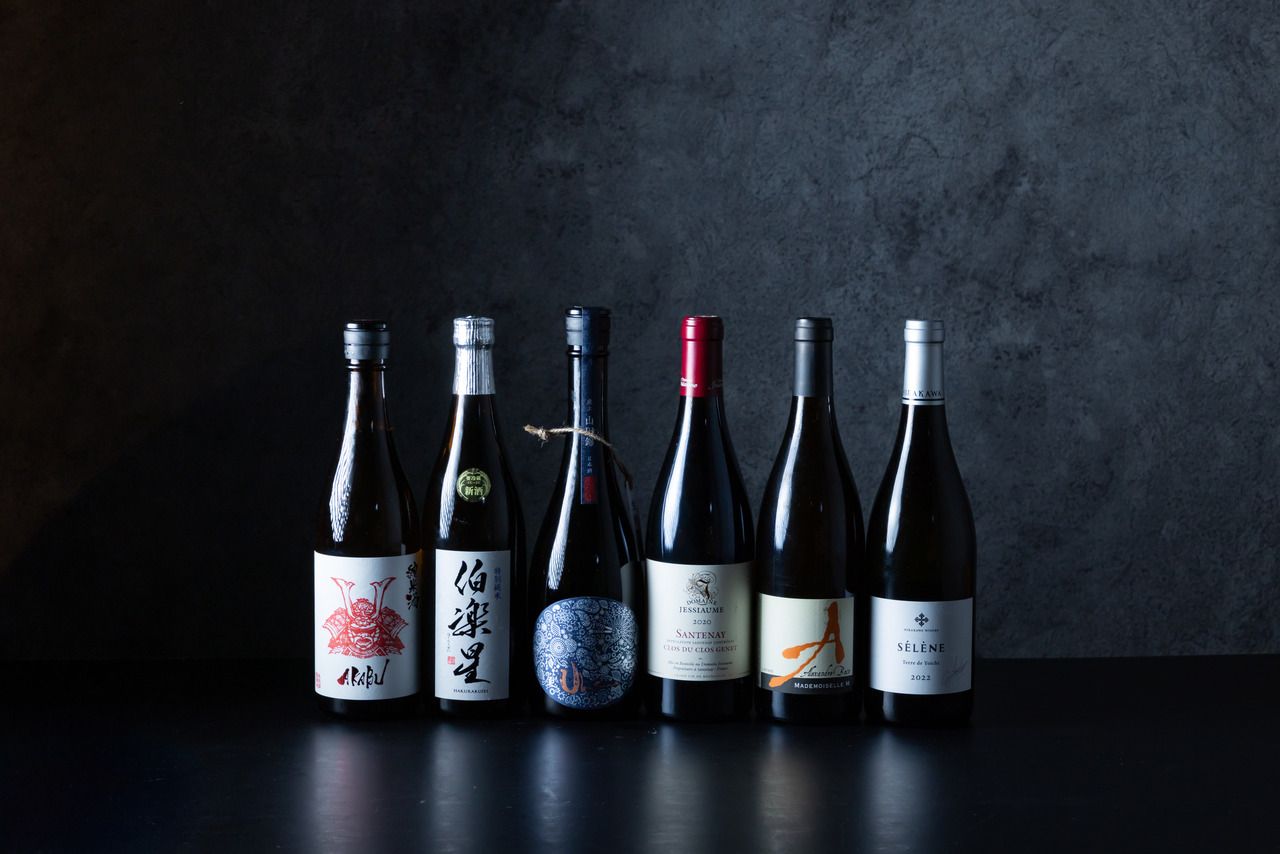 Chef's choice evening course with 5 types of pairings