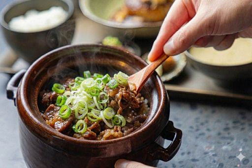 若狭牛とグリーンファーム角屋のあわられんこん土鍋ごはん膳