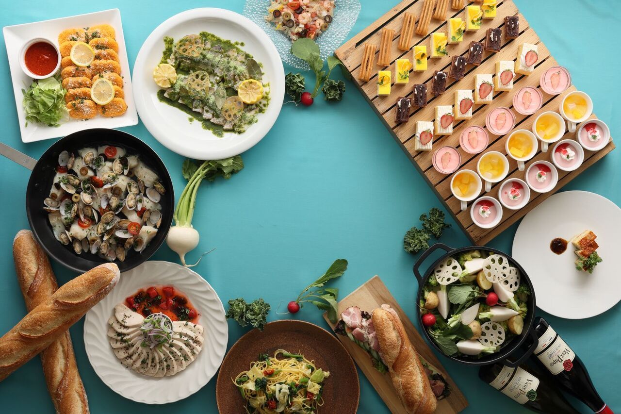 【平日開催/先着5組限定♪豪華紅ズワイ蟹付き】春の味覚食べ放題！ランチビュッフェ（4月/5月）～大人～