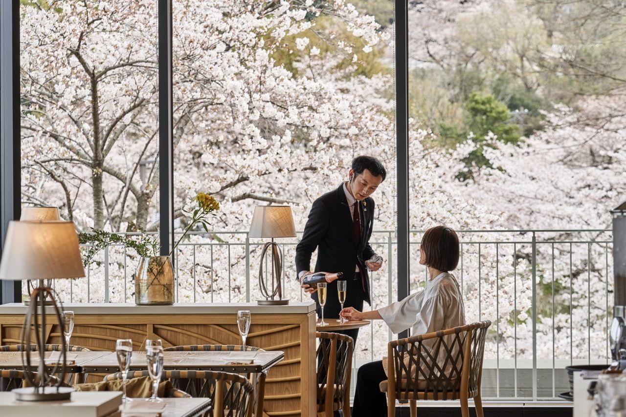 [Limited seats available] Buffet with cherry blossom view + one drink included (90 minutes on weekdays)