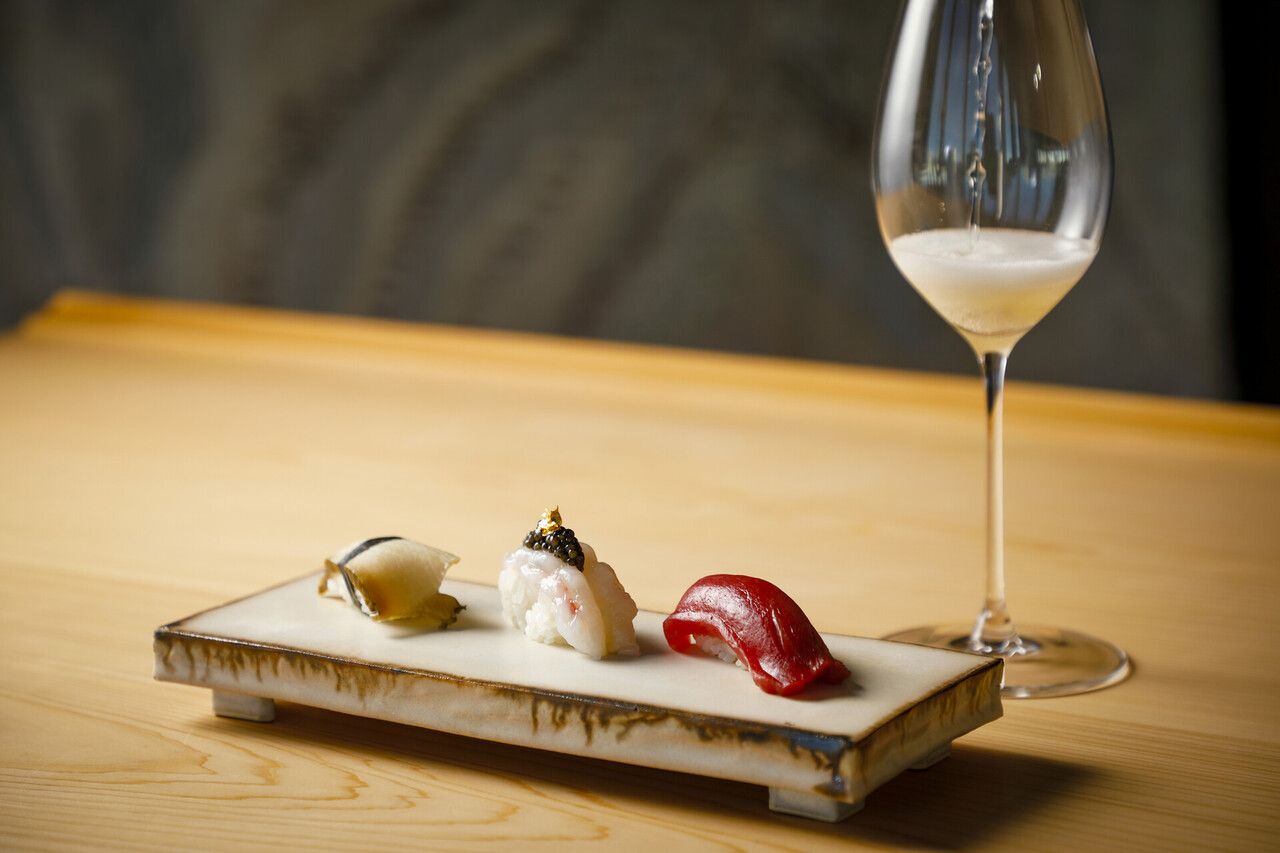 （ランチ）握りコース　シャンパンフリーフロー（90分）