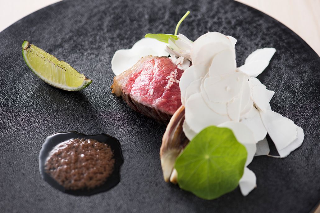 DINNER COURSE B ¥18,000 The main dish will be changed to Takachiho beef. (From April 1, 2026)