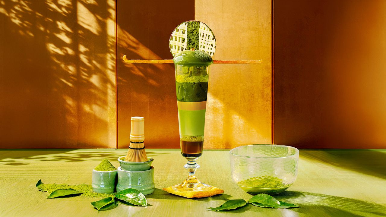 抹茶とガナッシュの「レイヤード・パフェ」 + カフェフリー付