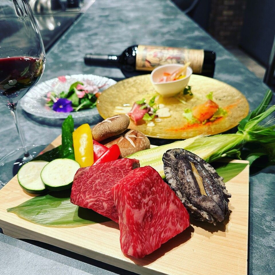 【G.W限定　活き鮑特別コース】