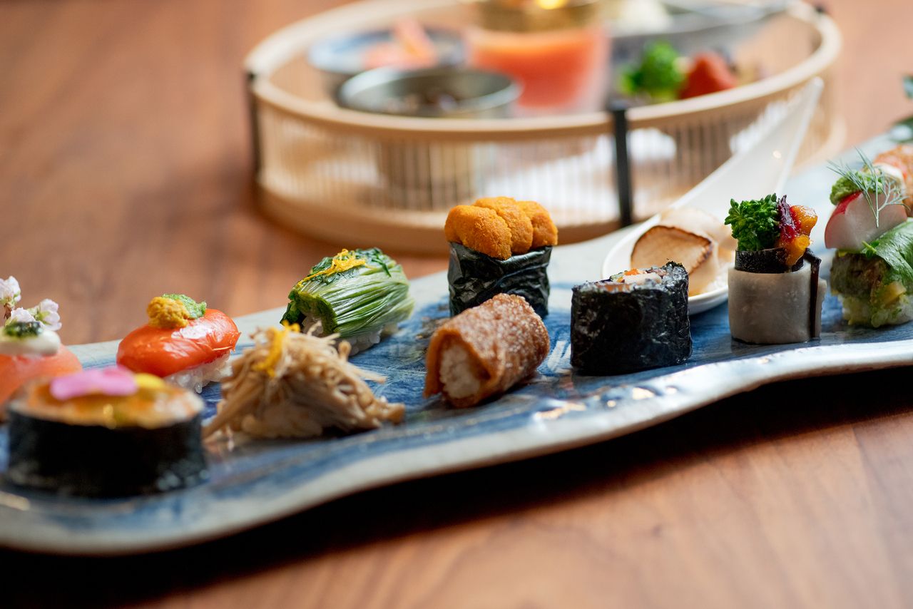Vegan Vegetable Sushi Course - Japanese vegan cuisine and vegetable sushi [8 dishes in total]