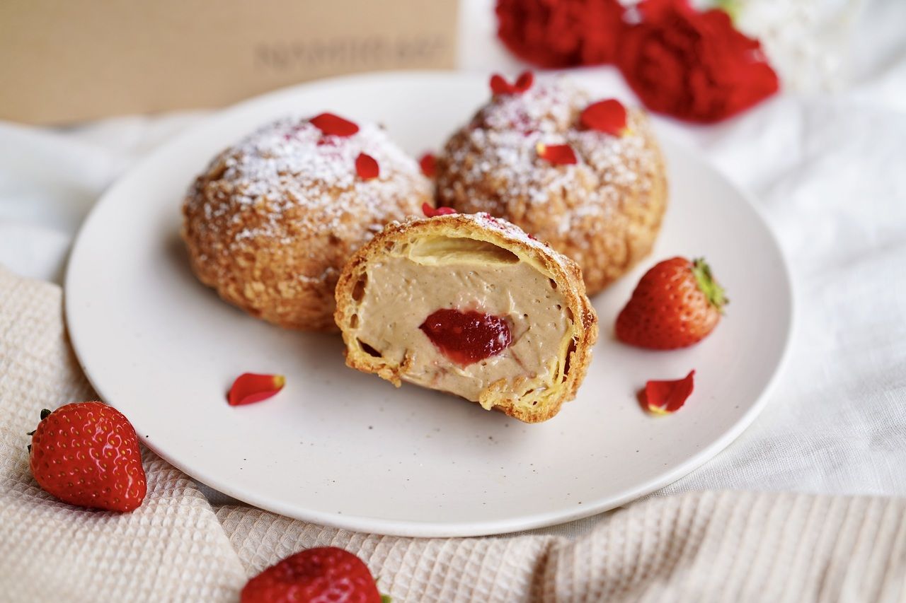 [Takeout] Tea and rose cream puff