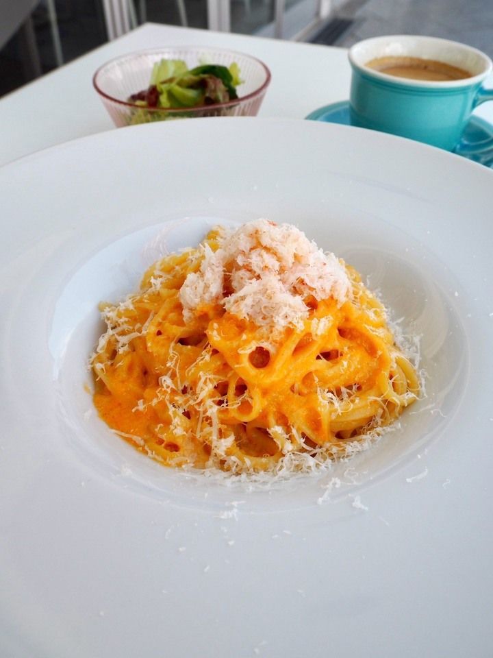 Lunch pasta set 【Rich tomato cream pasta with Japanese Sea crab and lobster】
