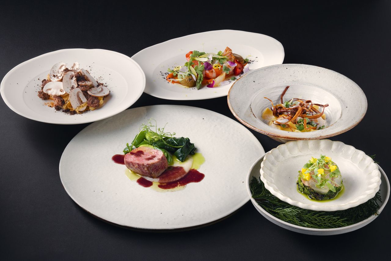 Menù Degustazione corto ランチコース＋ワインペアリング