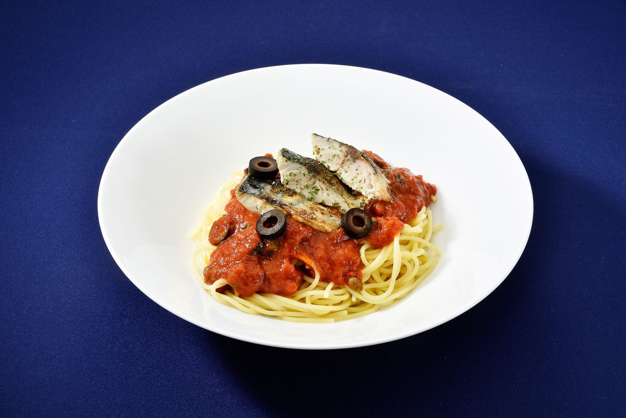 【単品】焼き鯖のプッタネスカ