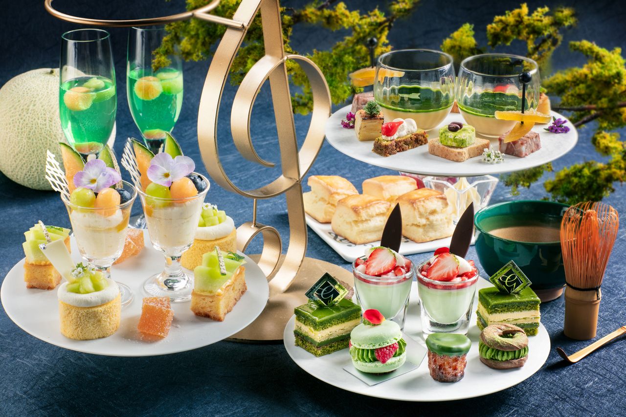【通常価格】🍃🍈抹茶&メロンアフタヌーンティー