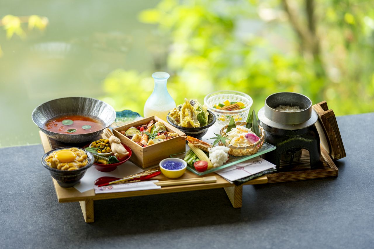 京都风味丼饭五道菜品尝套餐～鳗鱼配夏季时蔬、清凉番茄火锅～（夏季版 / 2026年6月1日起）