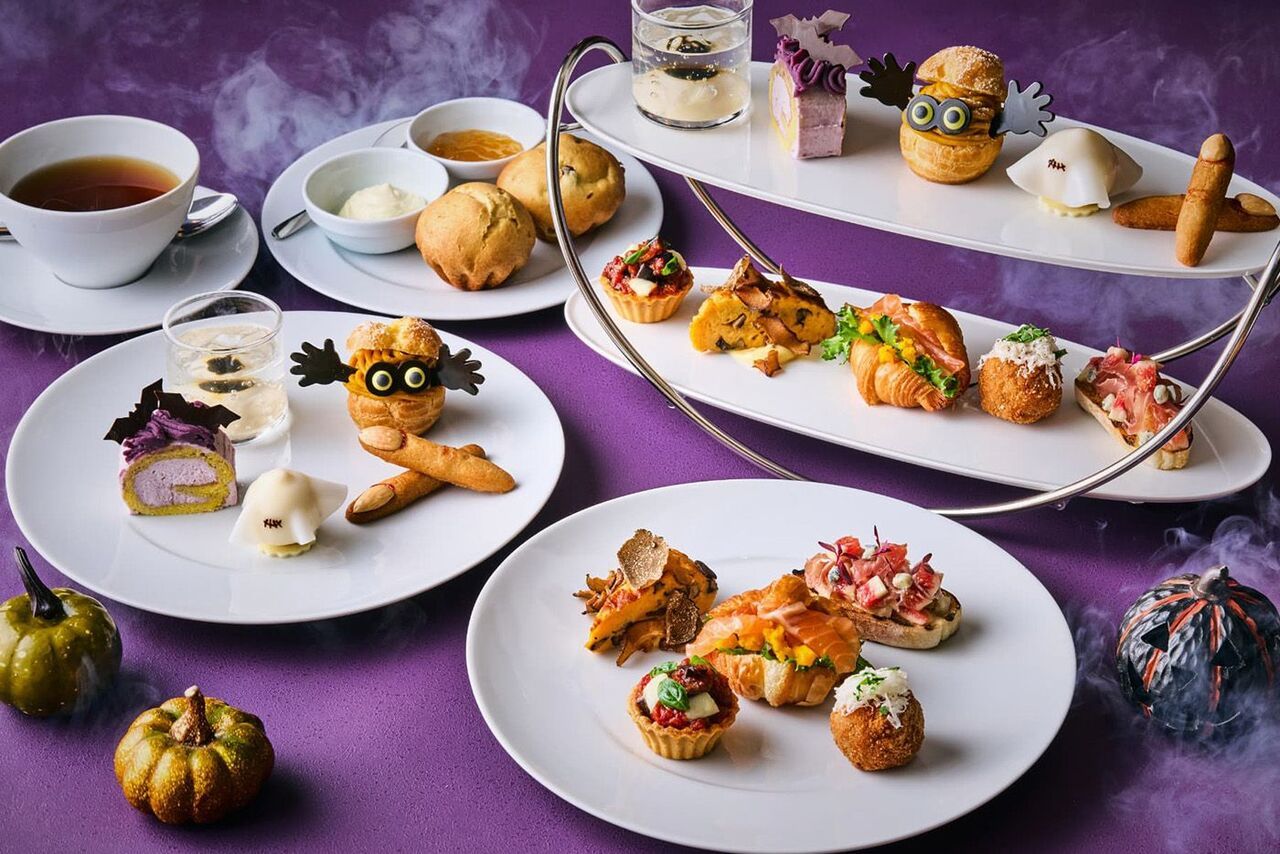 【Halloween Afternoon Tea】with a glass of Sparkling wine