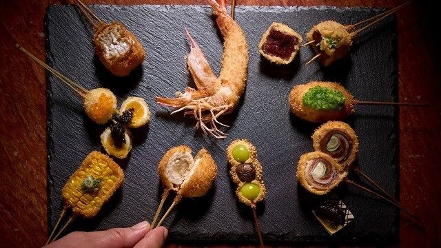 Deep-fried Skewers Cuisine d'Osaka Fukuoka