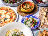 シェフ厳選食材を使った、拘りタパス、大人気の窯焼きピザ、人気のショートパスタ、メイン肉料理、食後のデザートまで楽しんで頂けるリゴレットタパスラウンジ リコメンドパーティープラン　フリードリンク付き